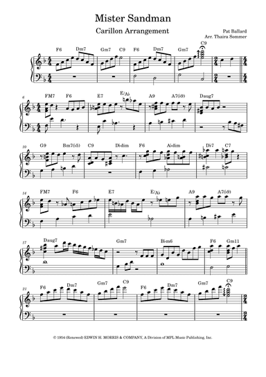 Mister Sandman (arr. Thaira Sommer)
