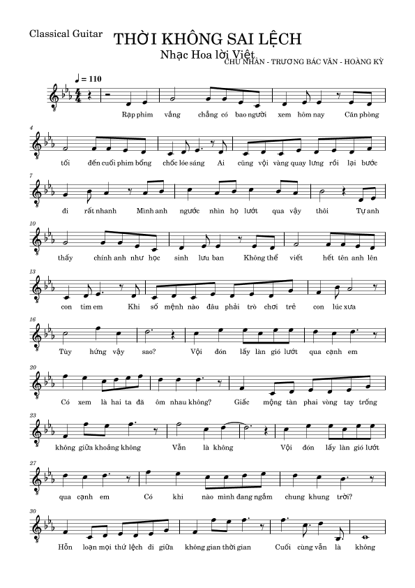 TIME AND SPACE (arr. NPB)