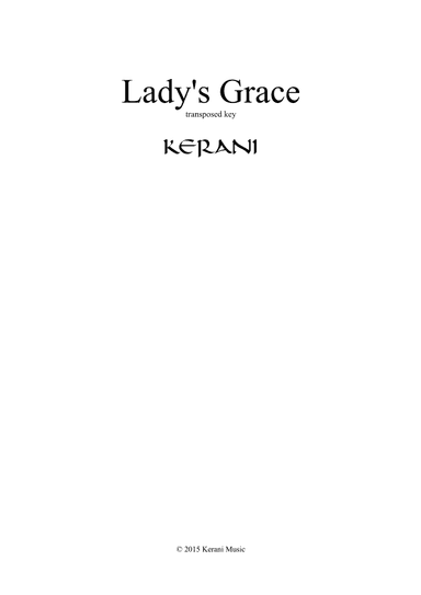 Lady's Grace (simplified in Am)
