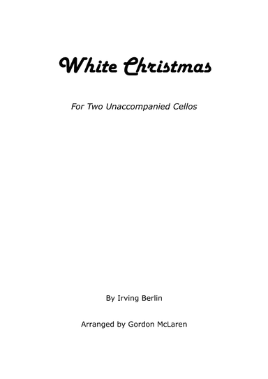 White Christmas (arr. Gordon McLaren)