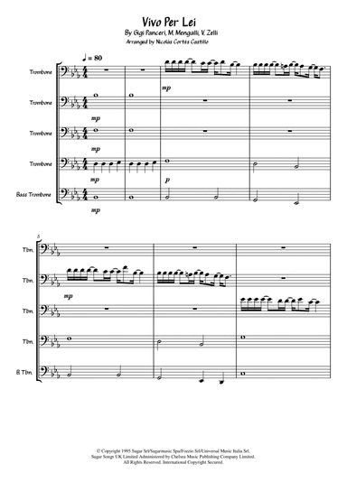 Vivo Per Lei (arr. Nicolás Cortés Castillo)