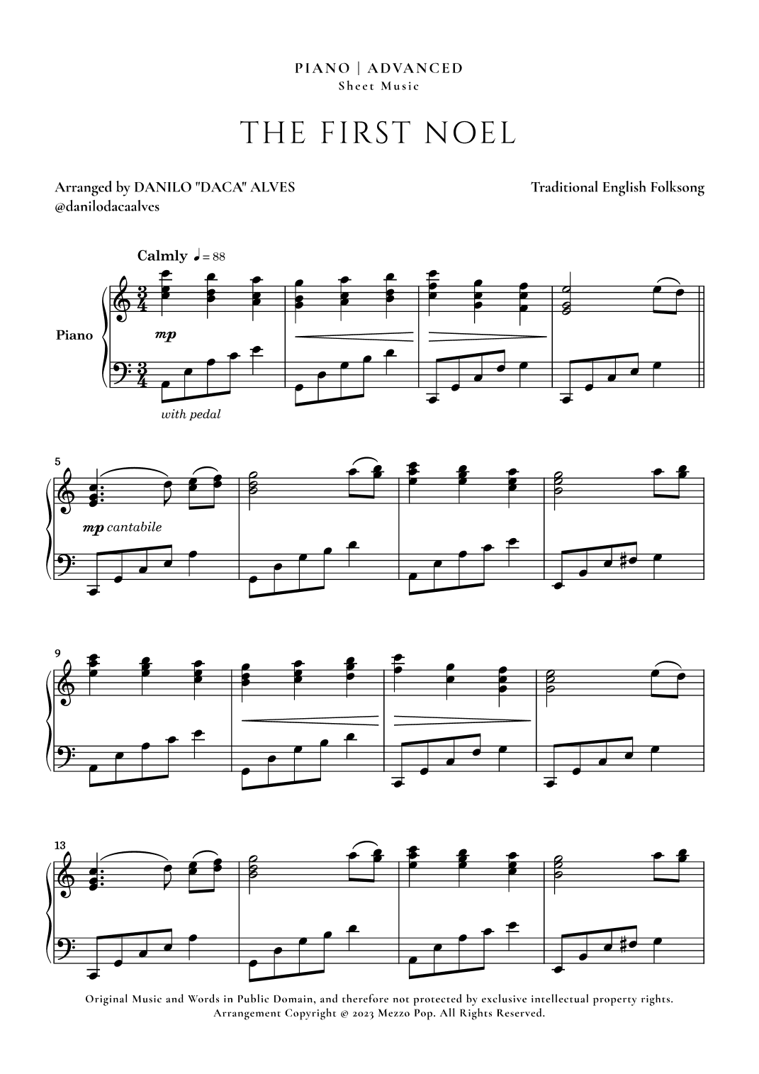 The First Noel (arr. Danilo "Daca" Alves)