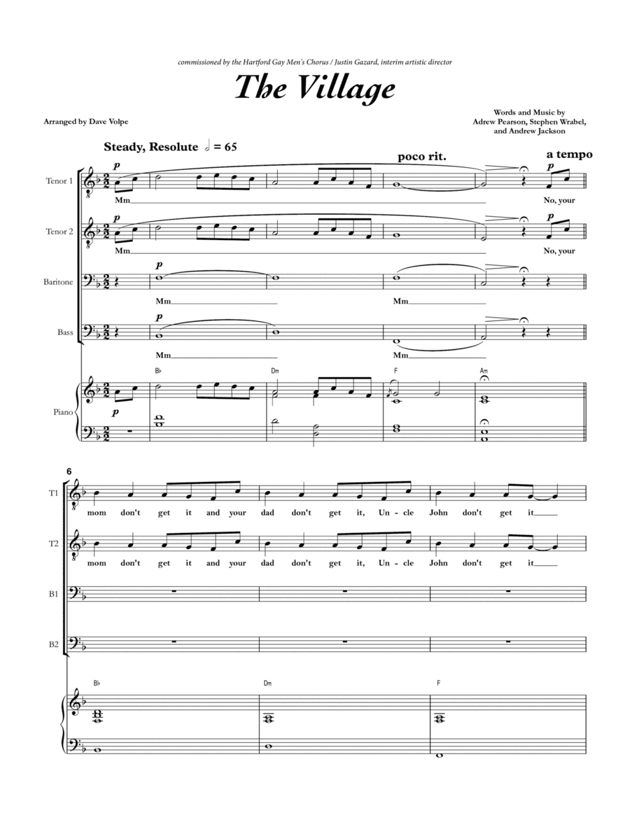 The Village (arr. Dave Volpe)