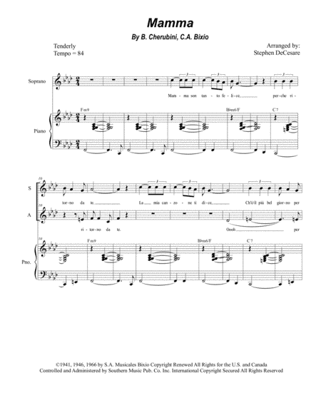 Mama (mamma) (arr. Stephen DeCesare)
