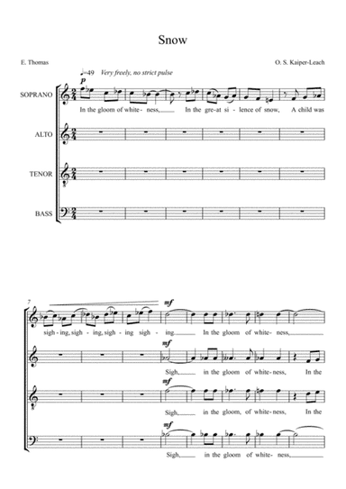 Snow (SATB)