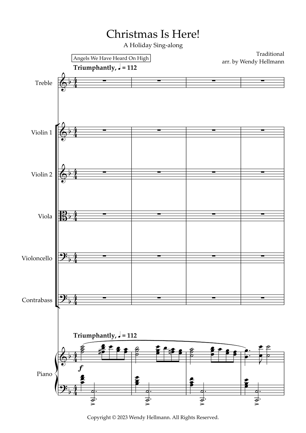 Christmas Is Here! (arr. Wendy Hellmann)