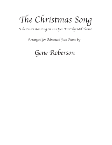 The Christmas Song (Chestnuts Roasting On An Open Fire) (arr. Gene Roberson)