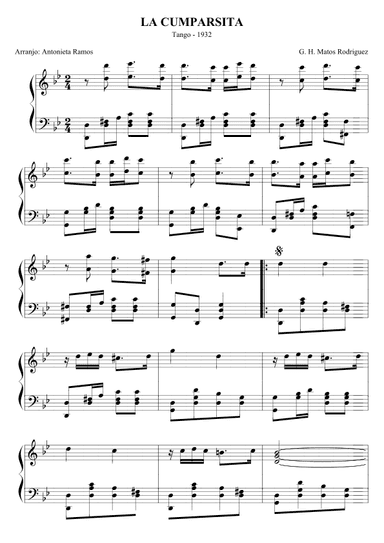 La Cumparsita (arr. Antonieta Ramos Valverde)