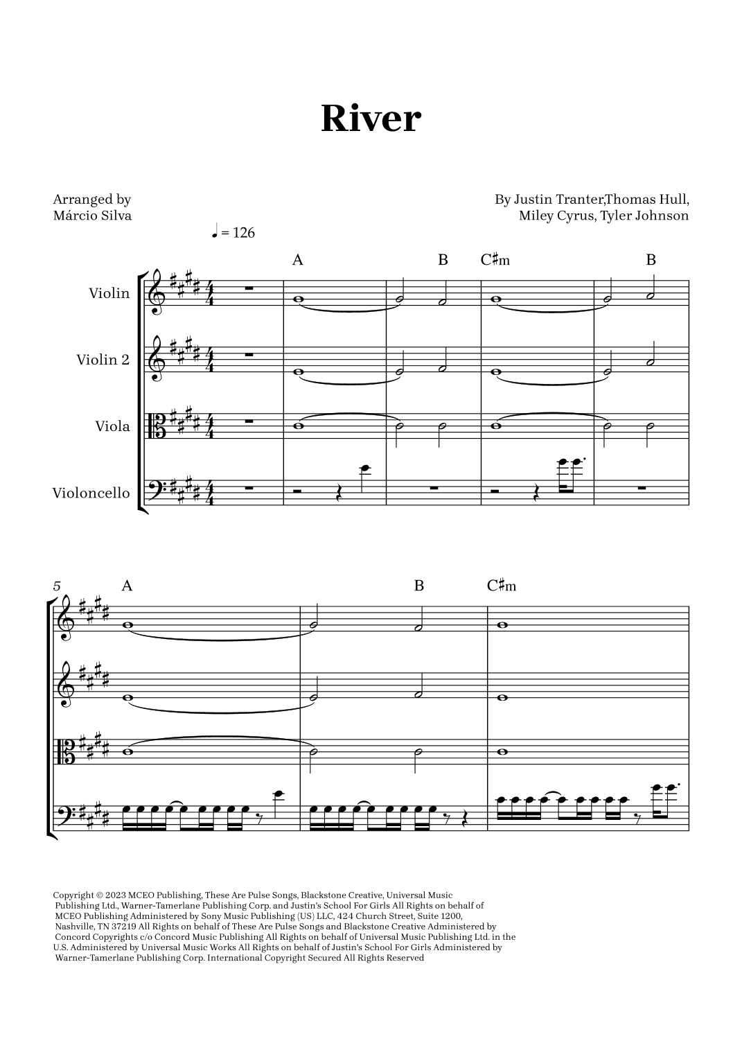 River (arr. Márcio Silva)