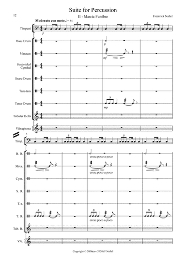 Suite for Percussion Ensemble:2nd movement