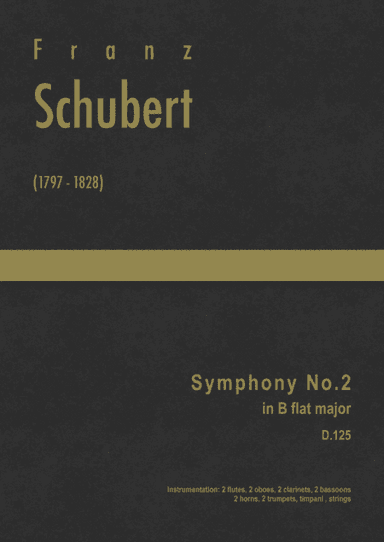 Schubert - Symphony No.2, D.125 (arr. J.G. Cucó Barber)