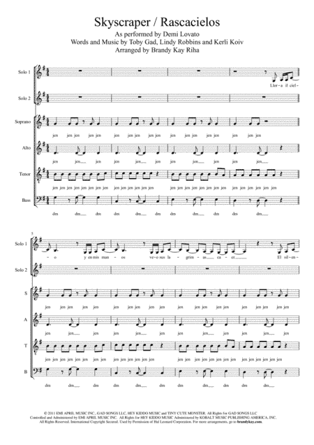 Skyscraper (arr. BK Riha / Brandy Kay Riha)