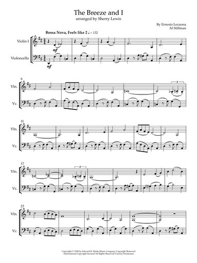 The Breeze And I (arr. Sherry Lewis)