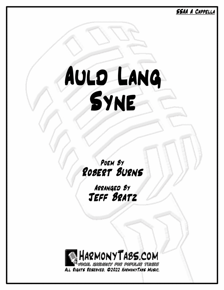 Auld Lang Syne (SSAA A Cappella) (arr. Jeff Bratz)