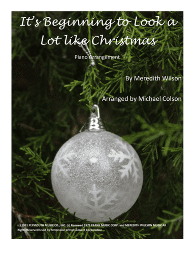 It's Beginning To Look Like Christmas (arr. Michael Colson)