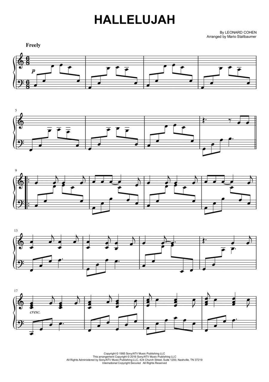 Hallelujah (arr. Mario Stallbaumer)