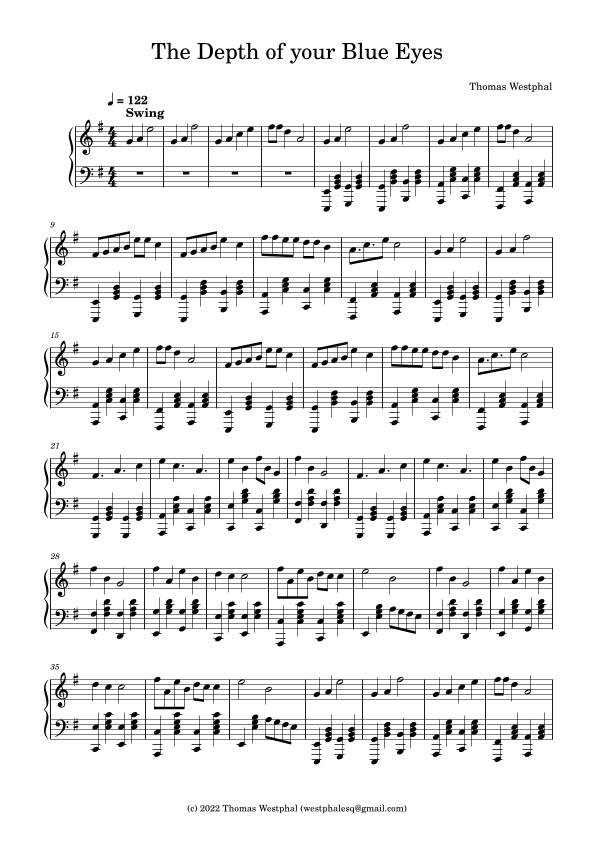 The Depth of your Blue Eyes