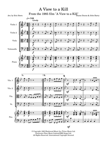 A View To A Kill (arr. Eric Stern)