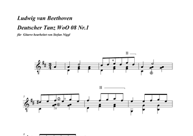 Deutscher Tanz WoO 08 Nr.1 (arr. Stefan Niggl)
