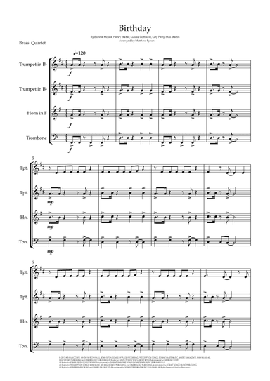 Birthday (arr. Matthew pyeon)