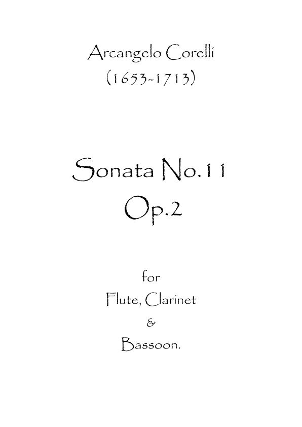Sonata No.11 Op.2 (arr. Spence Bundy)