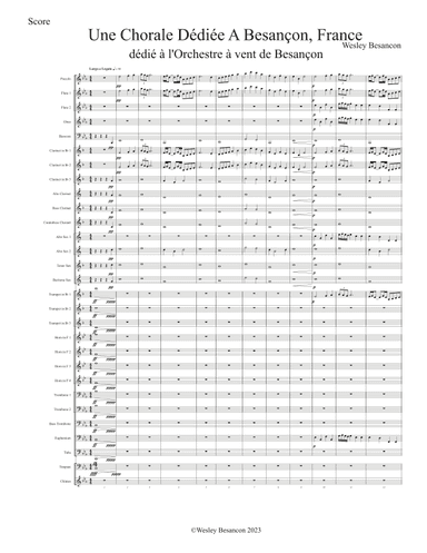 Une Chorale Deddie A Besancon, France (A Chorale Dedicated to Besancon, France)