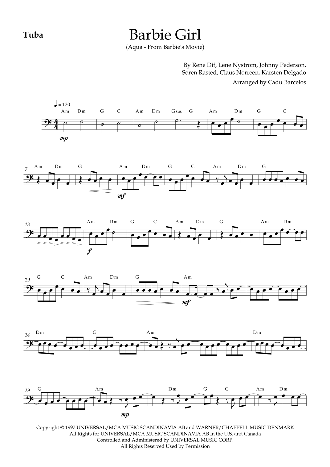 Barbie Girl (arr. Cadu Barcelos)