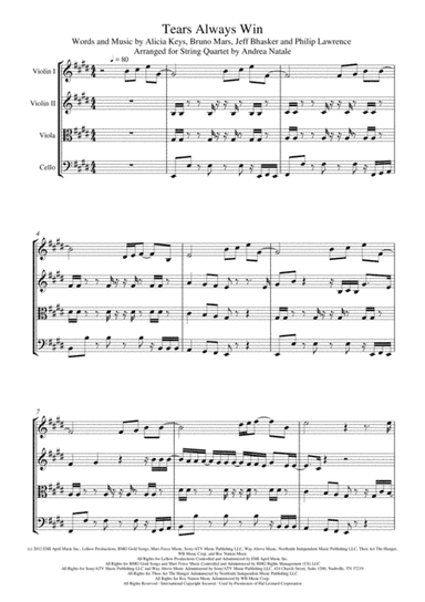 Tears Always Win (arr. Andrea Natale)