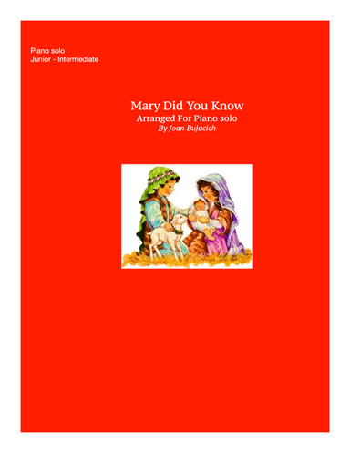Mary, Did You Know? (arr. Joan Bujacich)