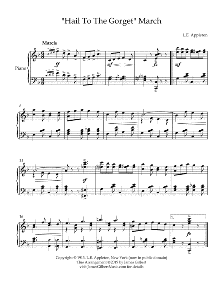 Hail To The Gorget March (arr. James Gilbert)