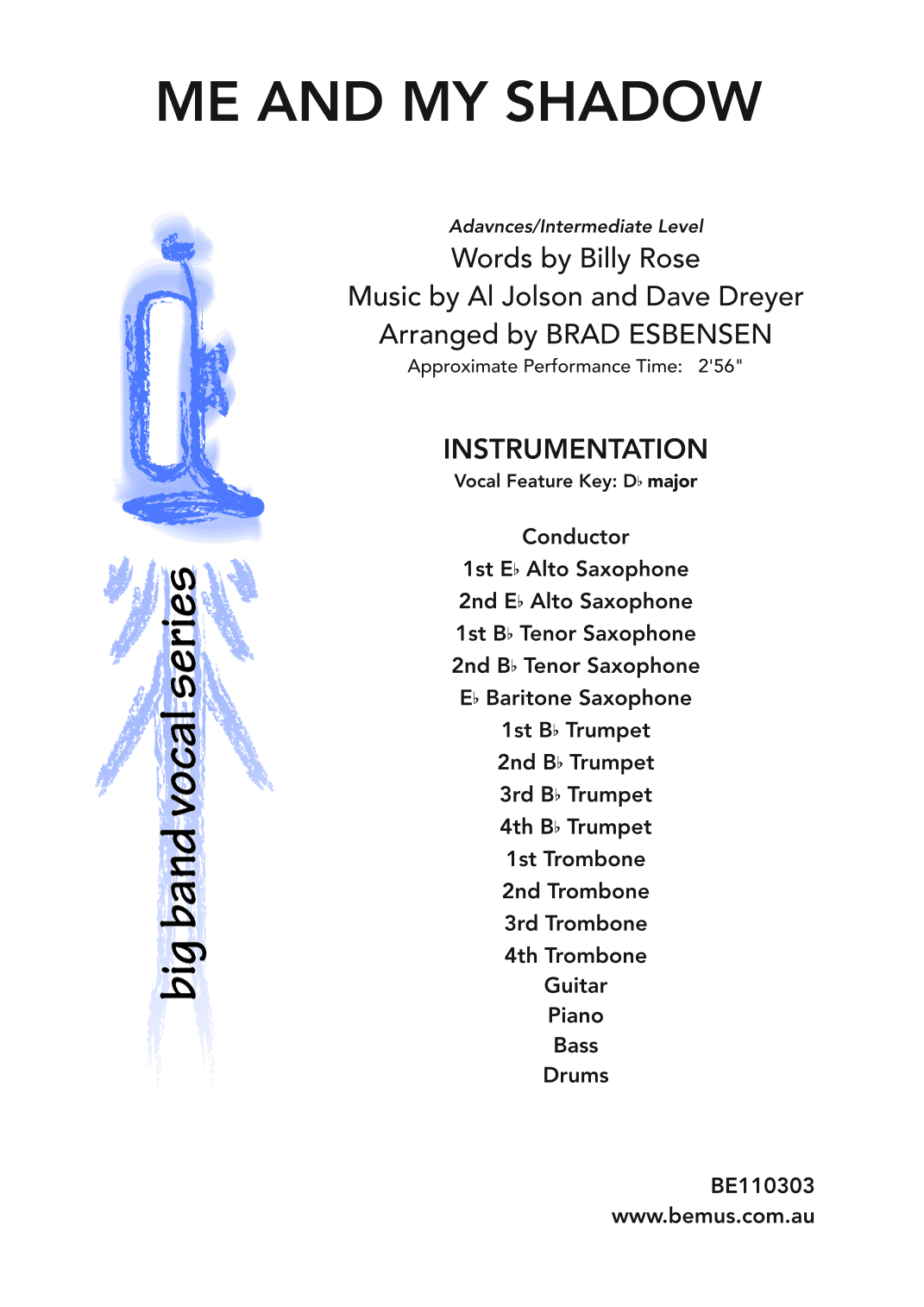 Me And My Shadow (folio Only) (arr. Brad Esbensen)