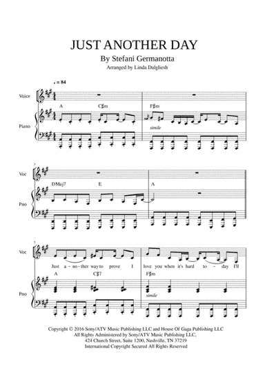 Just Another Day (arr. Linda Dalgliesh)