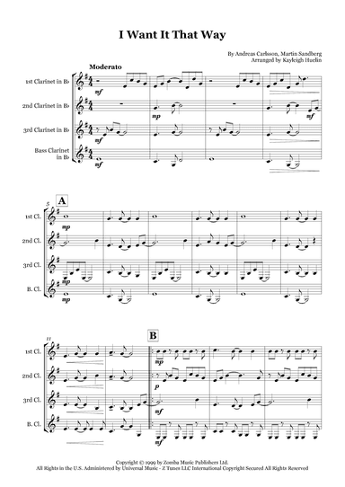 I Want It That Way (arr. Kayleigh Huelin)