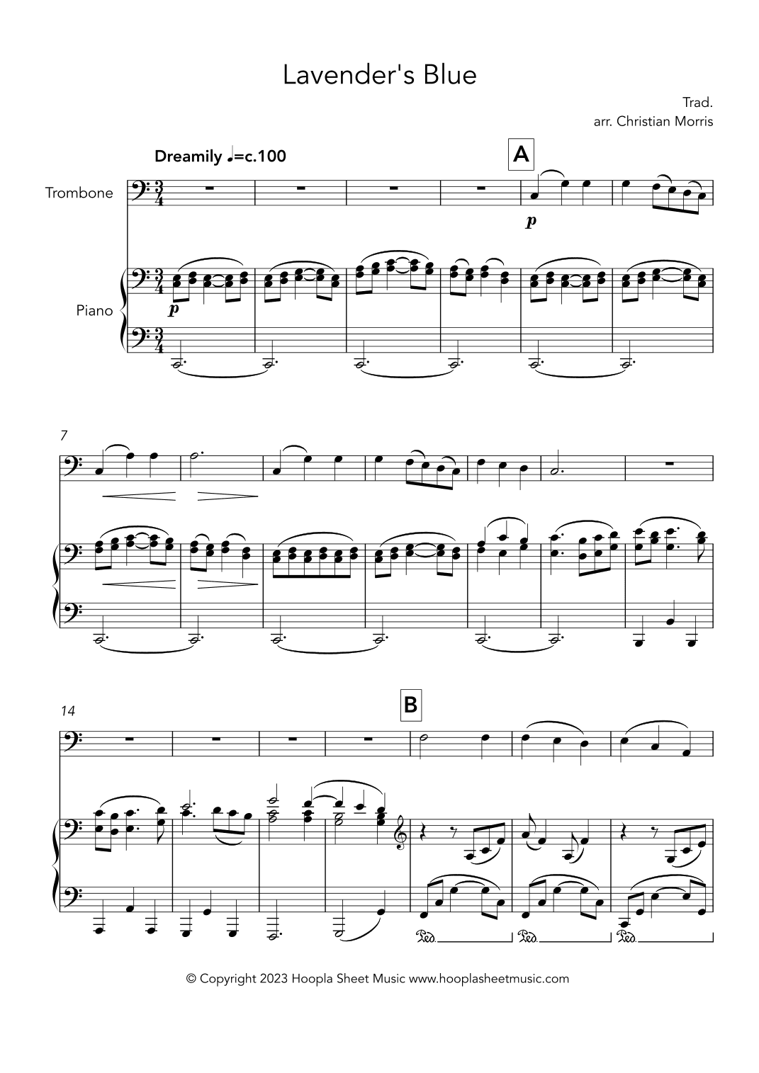 Lavender's Blue (Fantasy) (arr. Christian Morris)