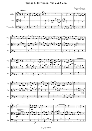 String Trio in D (arr. Alex Tinlin)
