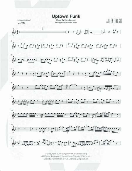 Uptown Funk (arr. Nathan Allen)