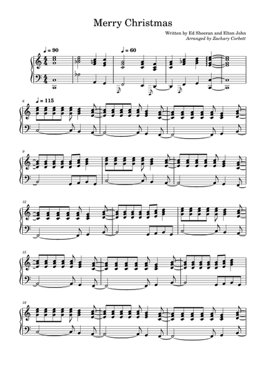 Merry Christmas (arr. Zachary Corbett)