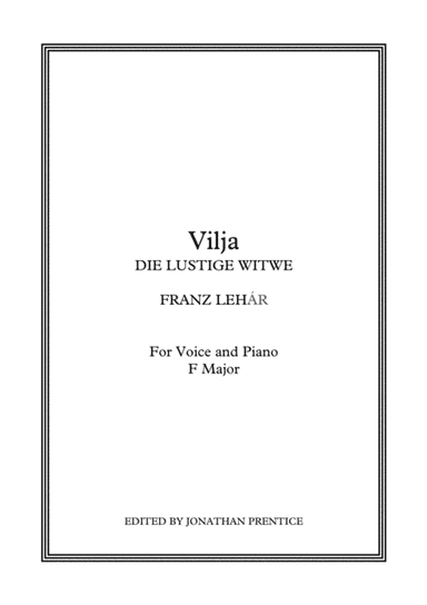 Vilja - Die Lustige Witwe (F Major) (arr. Jonathan Prentice)
