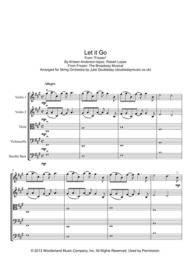 Let It Go (arr. Julie Doubleday)