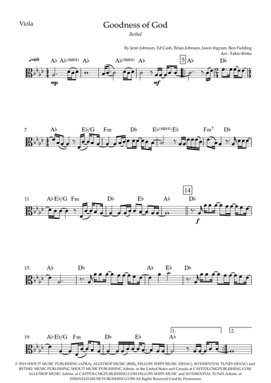 Goodness Of God (arr. Fabio Britto)