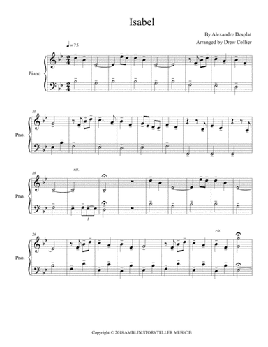 Isabel-the Light Between Oceans (arr. Drew Collier)