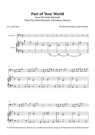 Part Of Your World (arr. André Nusa)