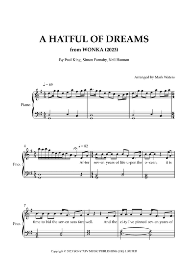A Hatful Of Dreams (arr. Mark Waters)