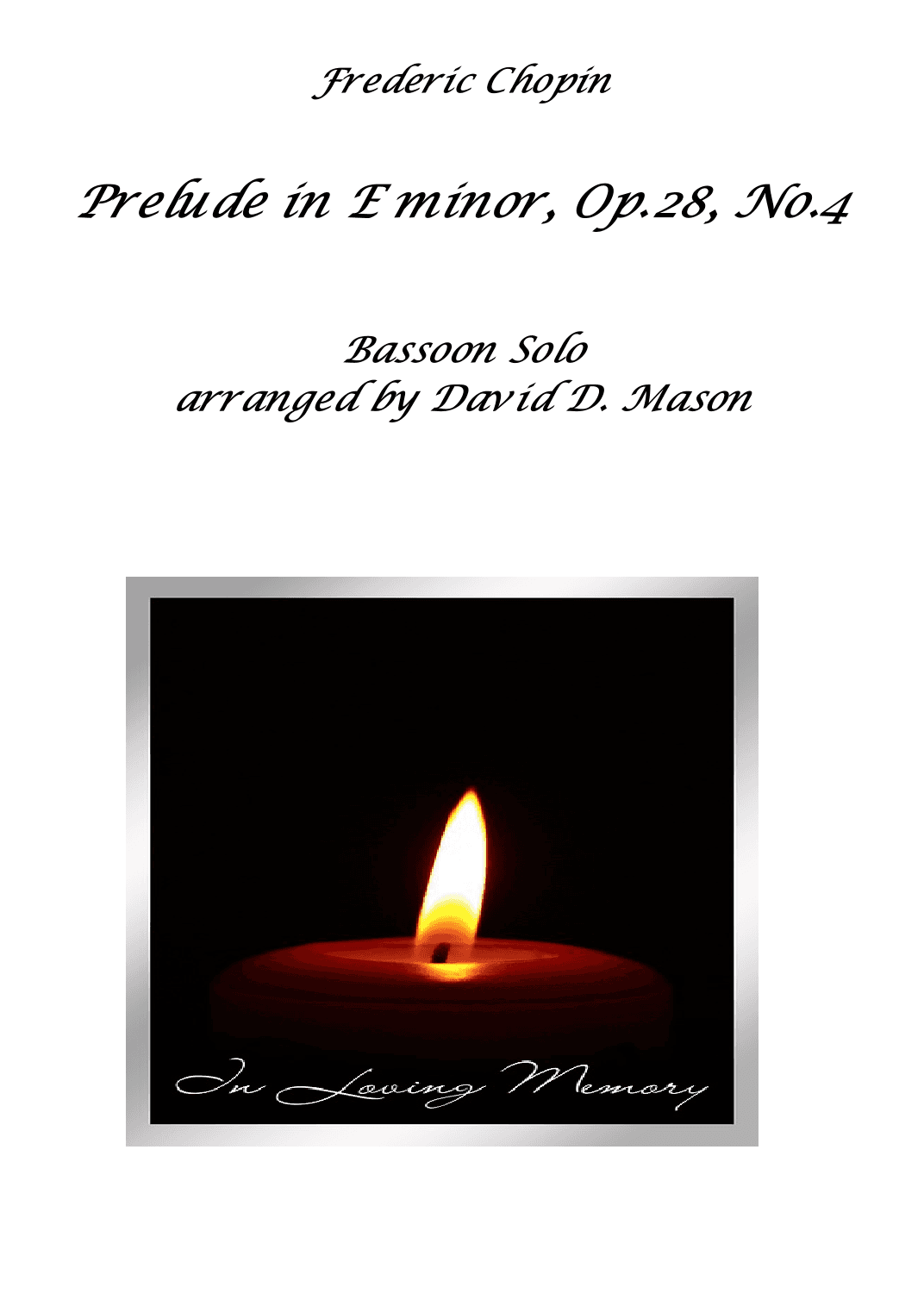 Prelude in E minor, Op. 28, No. 4 (arr. David Mason)
