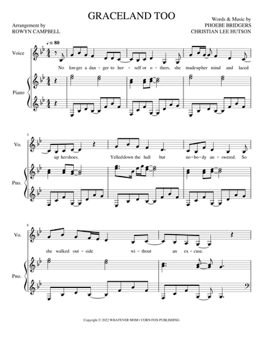 Graceland Too (arr. Rowyn Campbell)