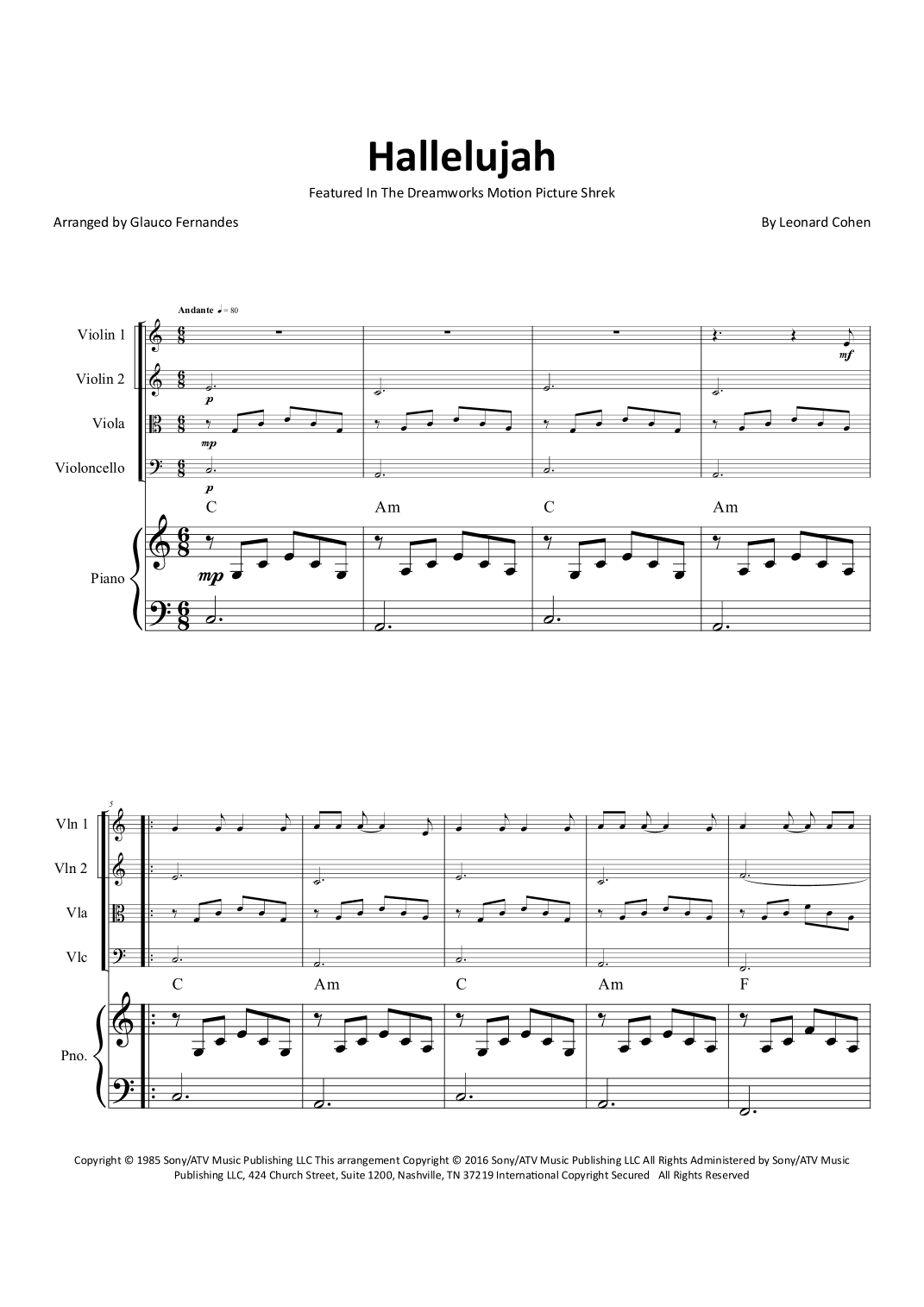 Hallelujah (arr. Glauco Fernandes)