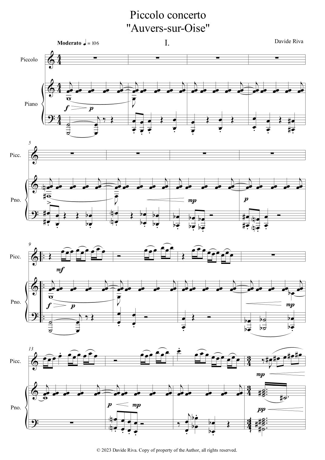 Piccolo concerto "Auvers-sur-Oise"