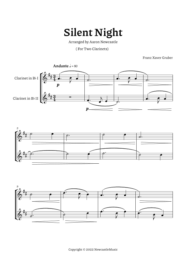 Silent Night (arr. Aaron Newcastle)