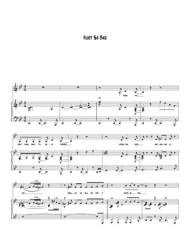 Hurt So Bad (arr. Biegler)