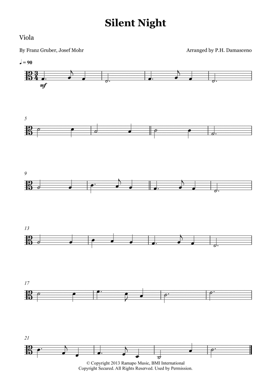 Silent Night (arr. P.H. Damasceno)